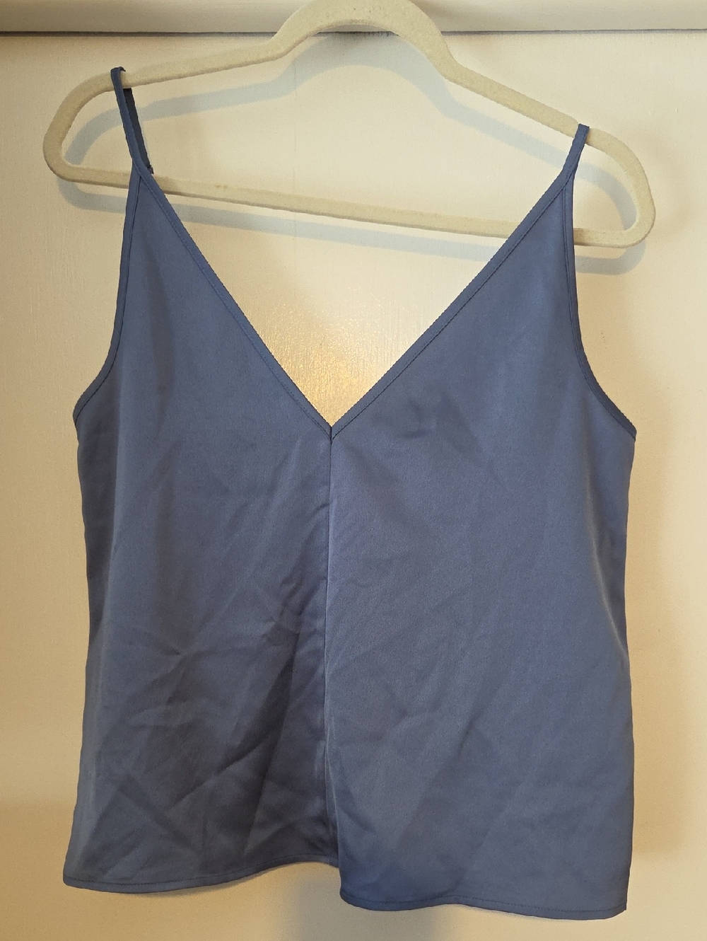 LOFT Dusty Blue V-Neck Spaghetti Strap Camisole